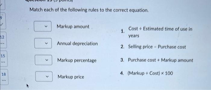 Solved Match each of the following terms to the correct | Chegg.com
