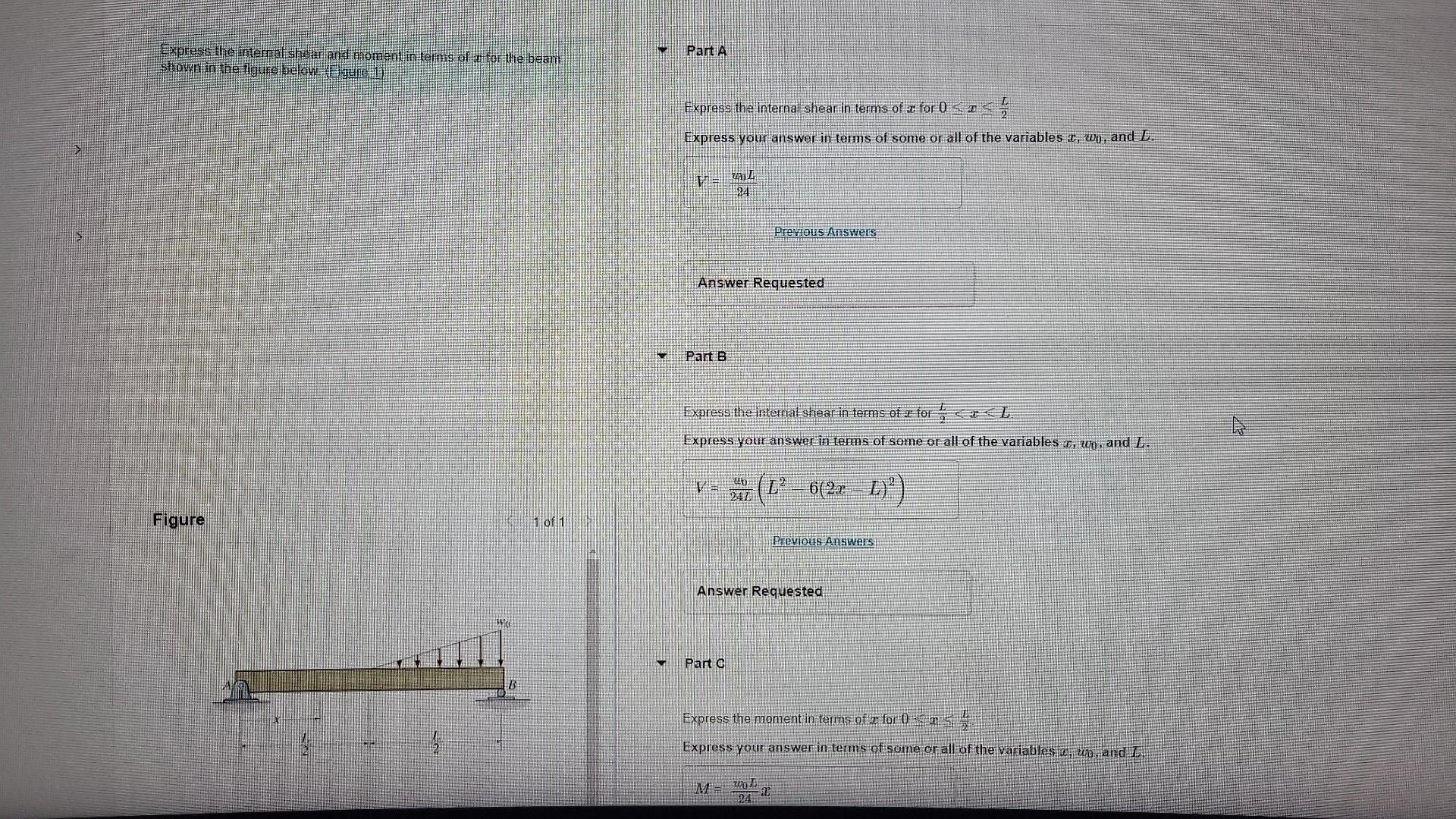 Solved the answers I got are correct but I lucked out in | Chegg.com