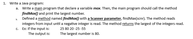 Solved Write a Java program:a. ﻿Write a main program that | Chegg.com