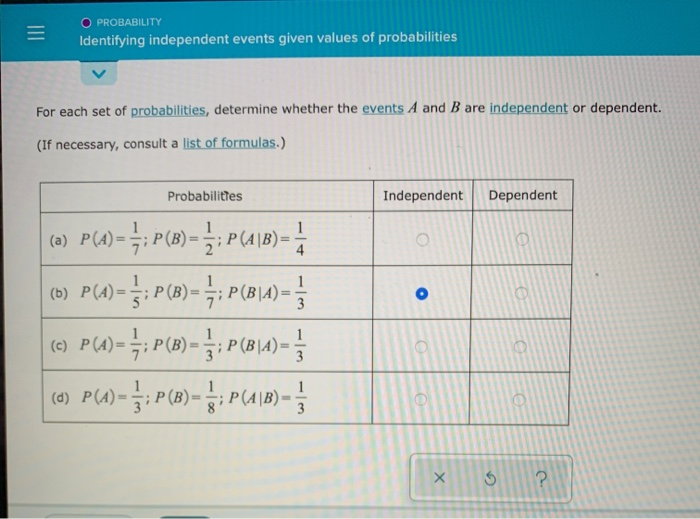 unit probability homework 5 independent events answer key