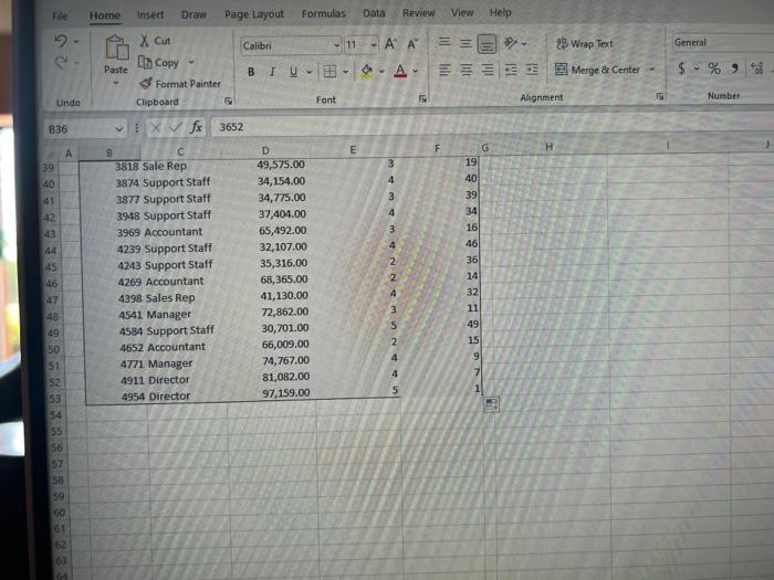 Solved File Home Insert Draw Page Layout Formulas Data | Chegg.com