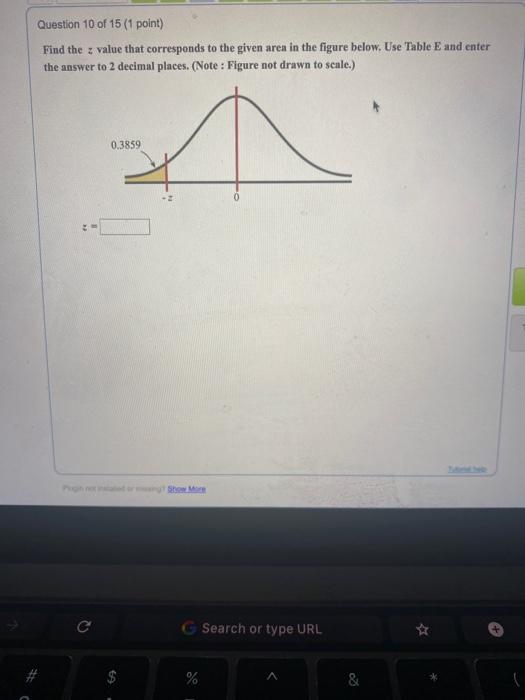 Solved Question 10 of 15 (1 point) Find the value that | Chegg.com