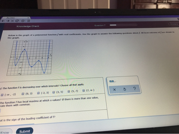 Solved Aleks Xc Knowledge Check Question Below Is The Chegg Com