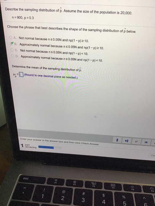 Solved Describe the sampling distribution of p. Assume the | Chegg.com