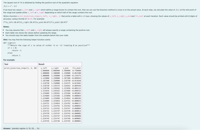 Solved The Bisection Method Be sure to watch the Bisection | Chegg.com