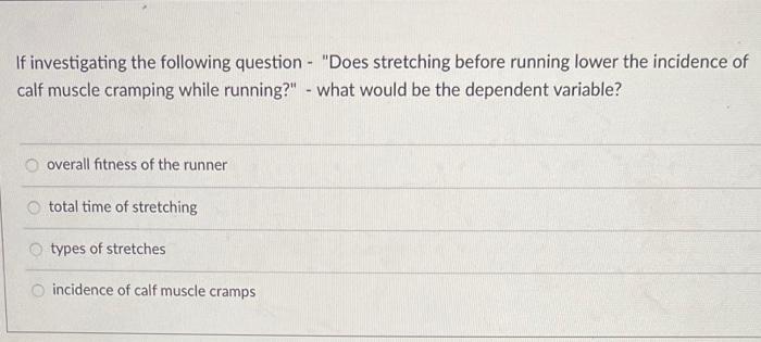 Stretches before running to best sale prevent cramps