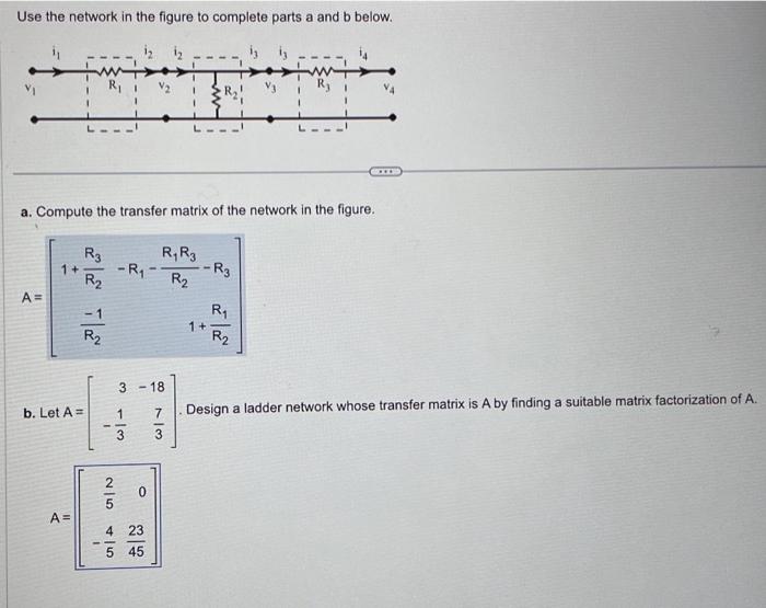 Solved Use the network in the figure to complete parts a and | Chegg.com