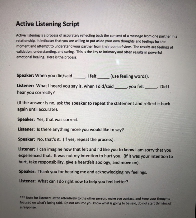 Describe your experience using the script.With whom | Chegg.com