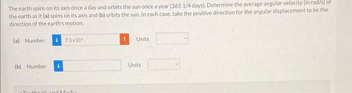 Solved The Earth Spins On Its Axis Once A Day And Orbits The Chegg Com
