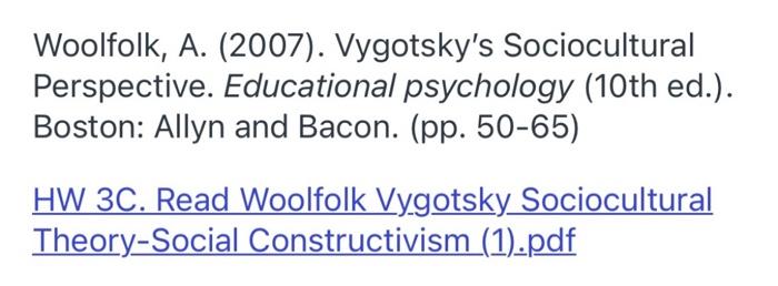 Vygotsky's sociocultural theory clearance pdf