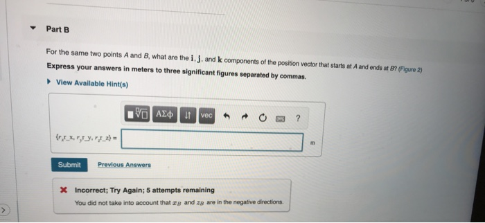 Solved Part B For the same two points A and B, what are the | Chegg.com
