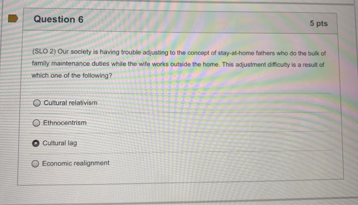 Solved Question 2 5 pts (SLO 1) Which one of the following | Chegg.com