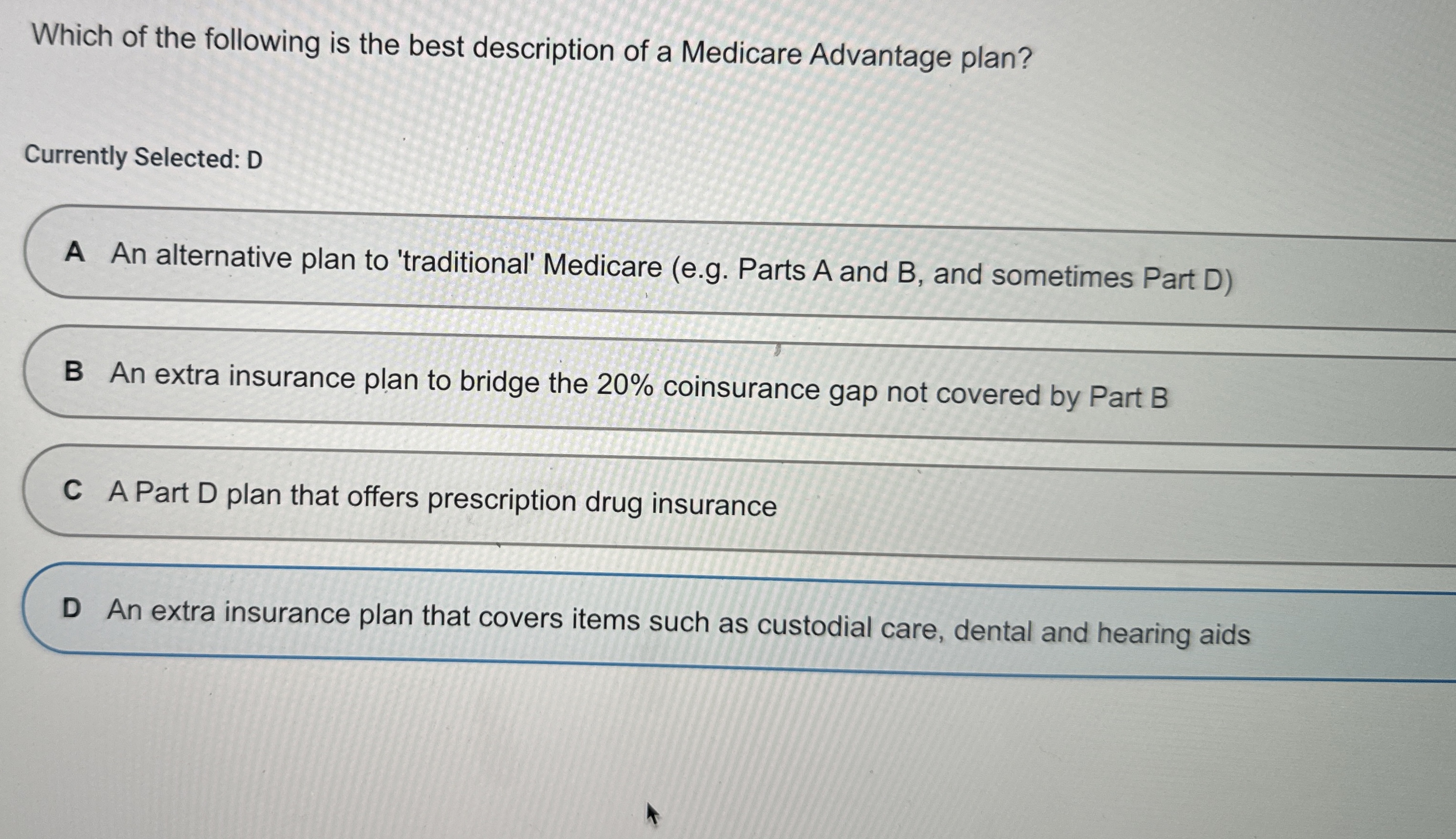 Solved Which of the following is the best description of a