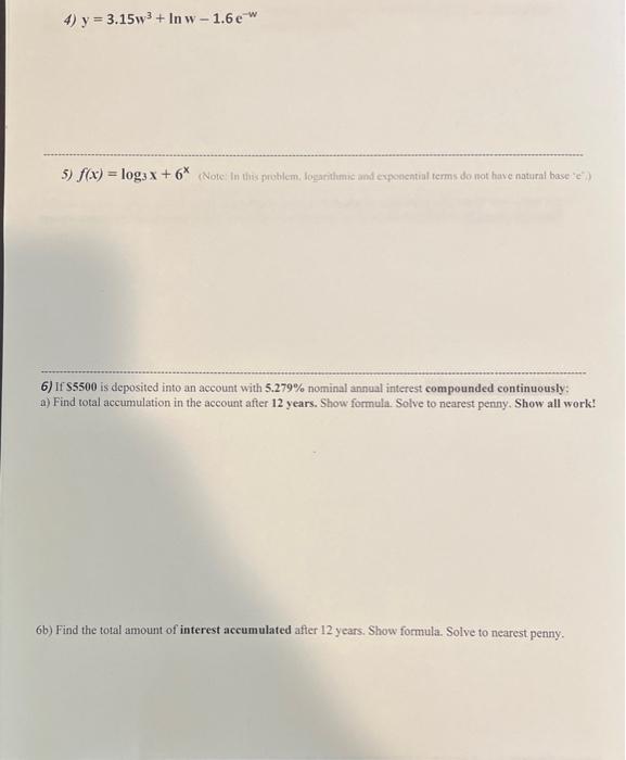 Solved please show all work step by step thank you! need | Chegg.com