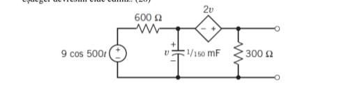 Solved Thevenin at the terminal ends of the 300 Ω resistor | Chegg.com