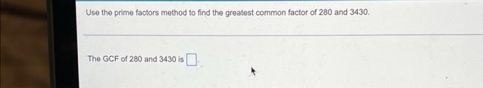 find the prime factors of 280