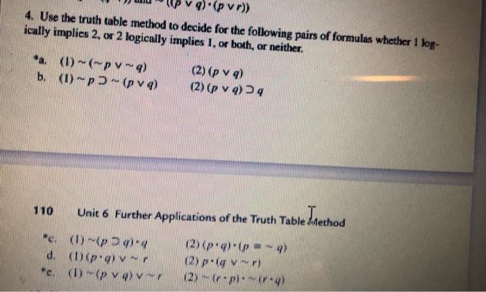 Solved Understanding Symbolic Logic Question 2 Problems H