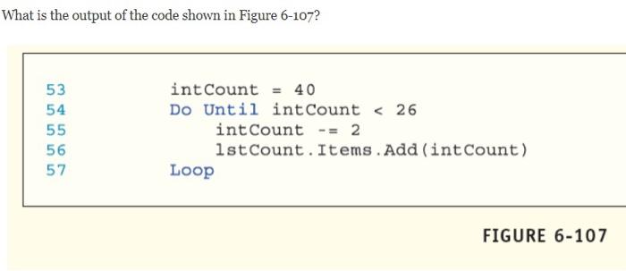 solved-what-is-the-output-of-the-code-shown-in-figure-6