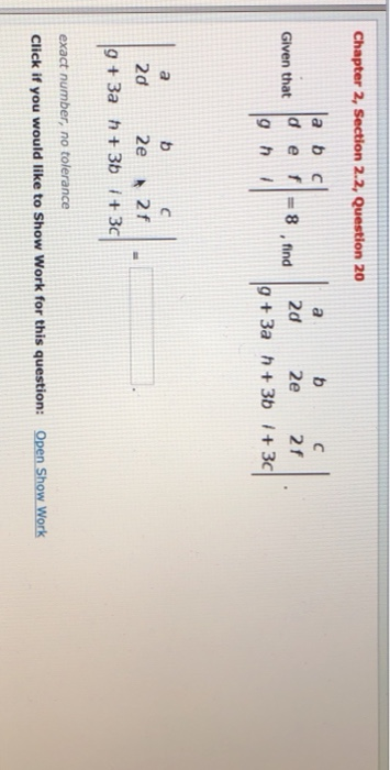 Solved Chapter 2, Section 2.2, Question 20 a b c d e f 8 , | Chegg.com