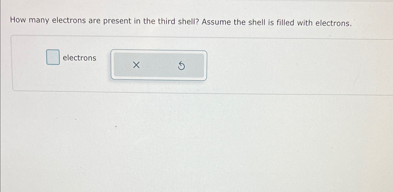max no of electrons in third shell