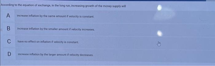 Solved The primary cause of high inflation or hyperinflation | Chegg.com