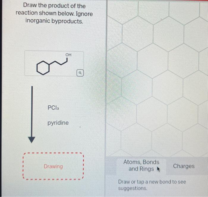 Solved Draw the product of the reaction shown below. Ignore | Chegg.com