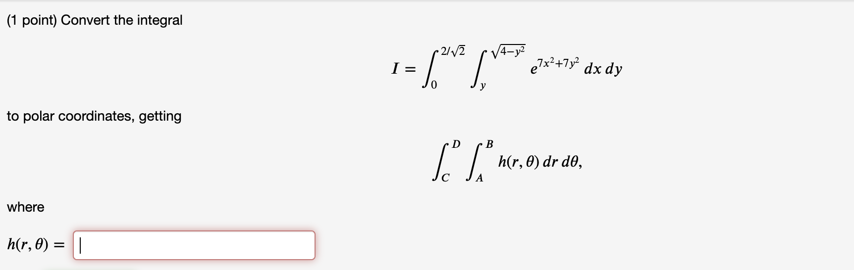 Integral Point Cook Solved (1 point) Convert the | Chegg.com