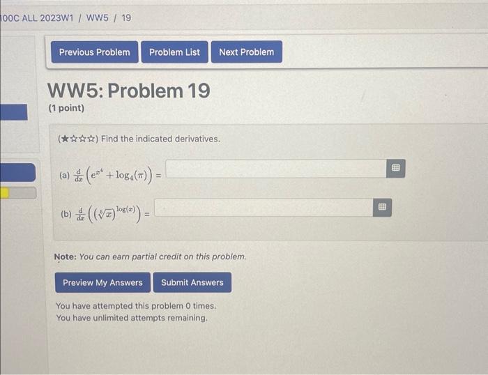 Solved dxdy= You have attempted this problem 0 times. You | Chegg.com