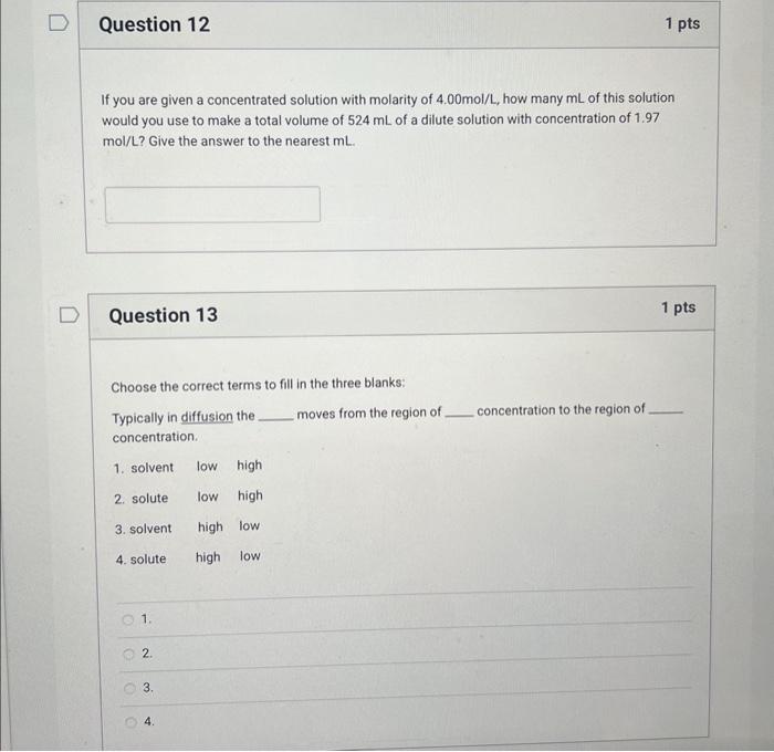 Solved If you are given a concentrated solution with | Chegg.com