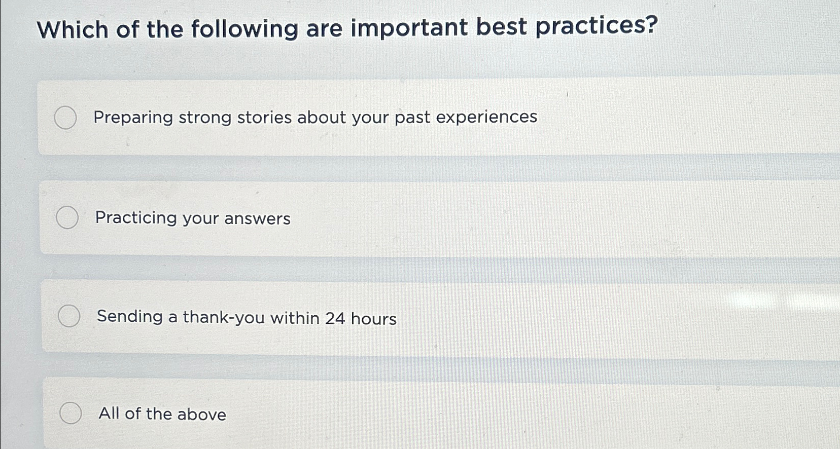 Solved Which of the following are important best | Chegg.com
