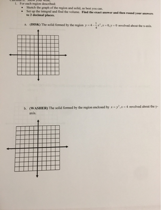 Solved 1. For each region described: • Sketch the graph of | Chegg.com