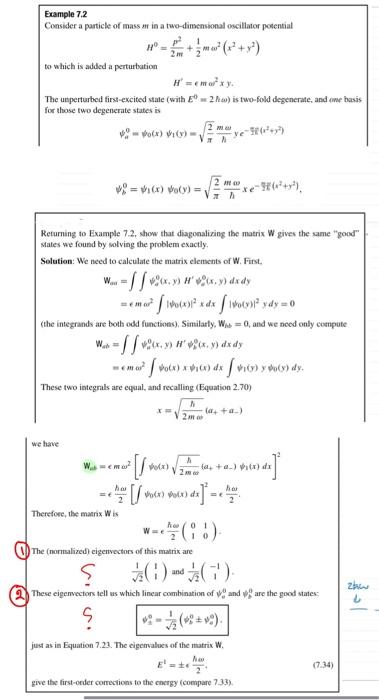 Solved quantum mechanics 2how they find 1 & 2 (red color)do | Chegg.com