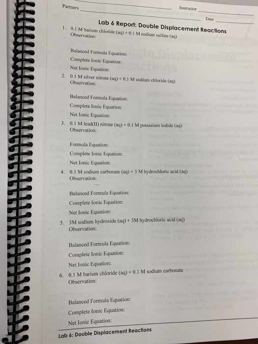 Partners Instructor Date Lab 6 Report Double Chegg 