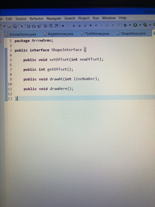 A eclipse-workspace File Edit Source Refactor | Chegg.com