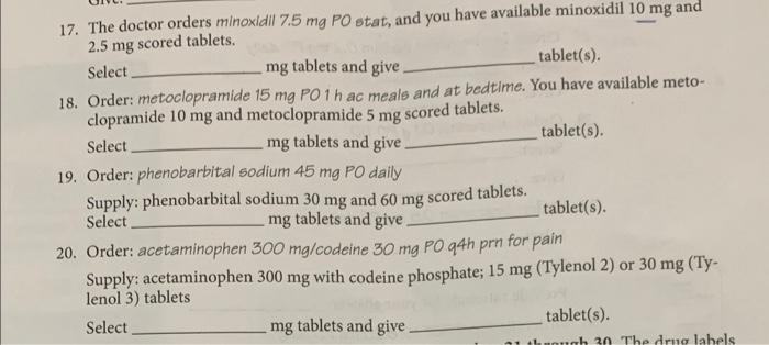 Solved Please can anyone solve my Question 17 to Question 20 | Chegg.com