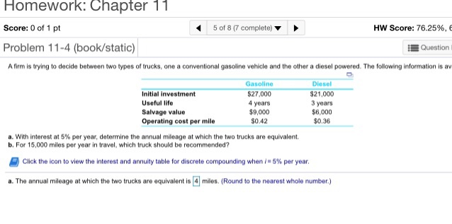 Solved Homework: Chapter 11 Score: 0 of 1 pt 5 of 8 (7 | Chegg.com