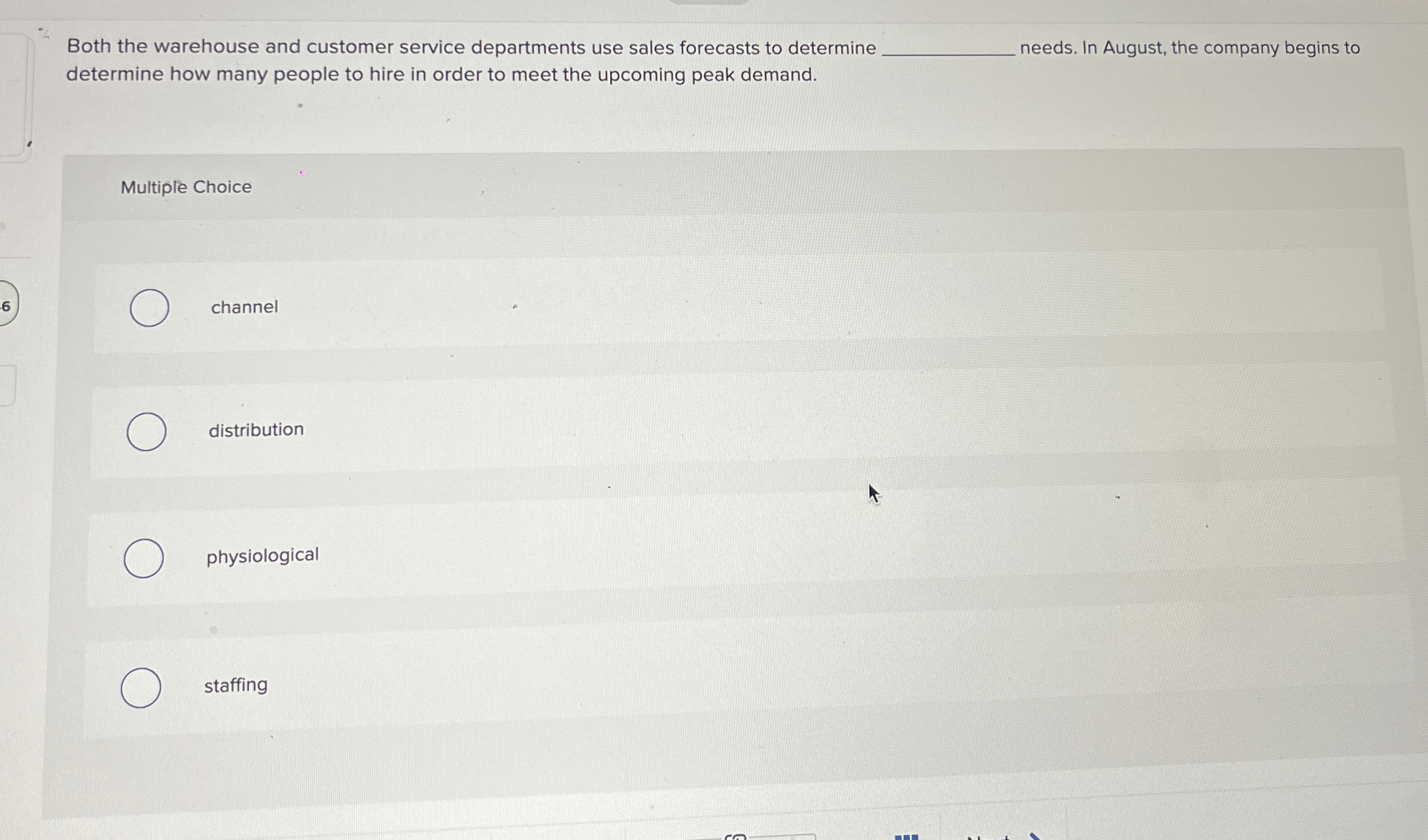 Solved Both the warehouse and customer service departments