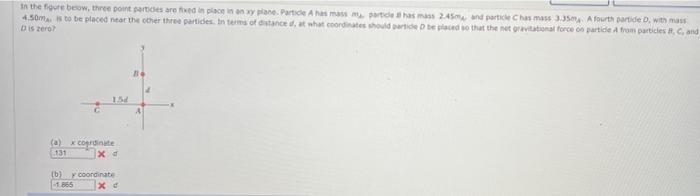 Solved In the figure beow, three point parties are in a | Chegg.com