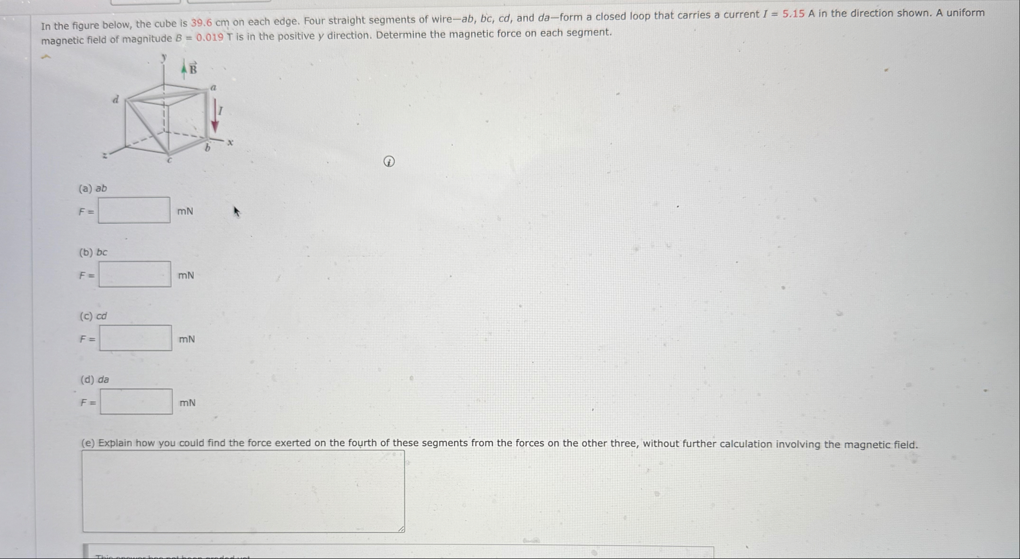 Solved magnetic field of magnitude B=0.019T ﻿is in the | Chegg.com