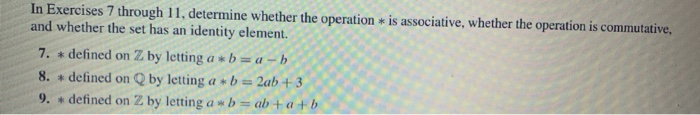 Solved In Exercises 7 through 11, determine whether the | Chegg.com