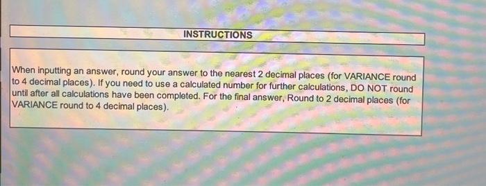 Solved When inputting an answer, round your answer to the | Chegg.com