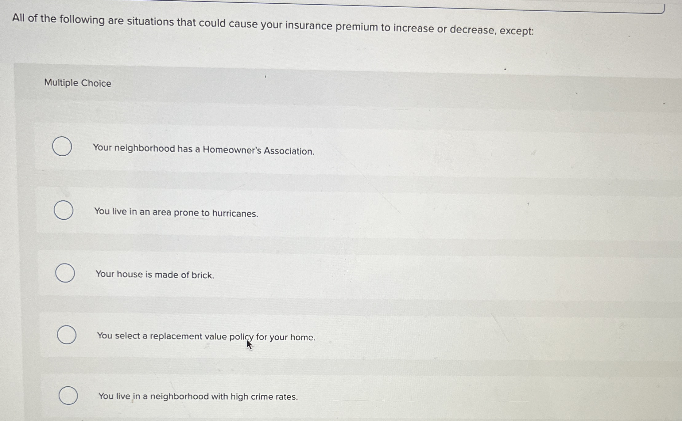 Solved All of the following are situations that could cause | Chegg.com
