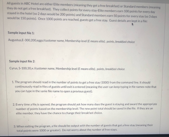 All Guests In Abc Hotel Are Either Elite Members Chegg Com