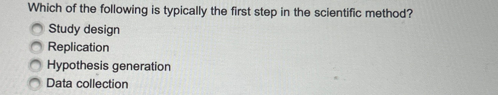 Solved Which of the following is typically the first step in | Chegg.com