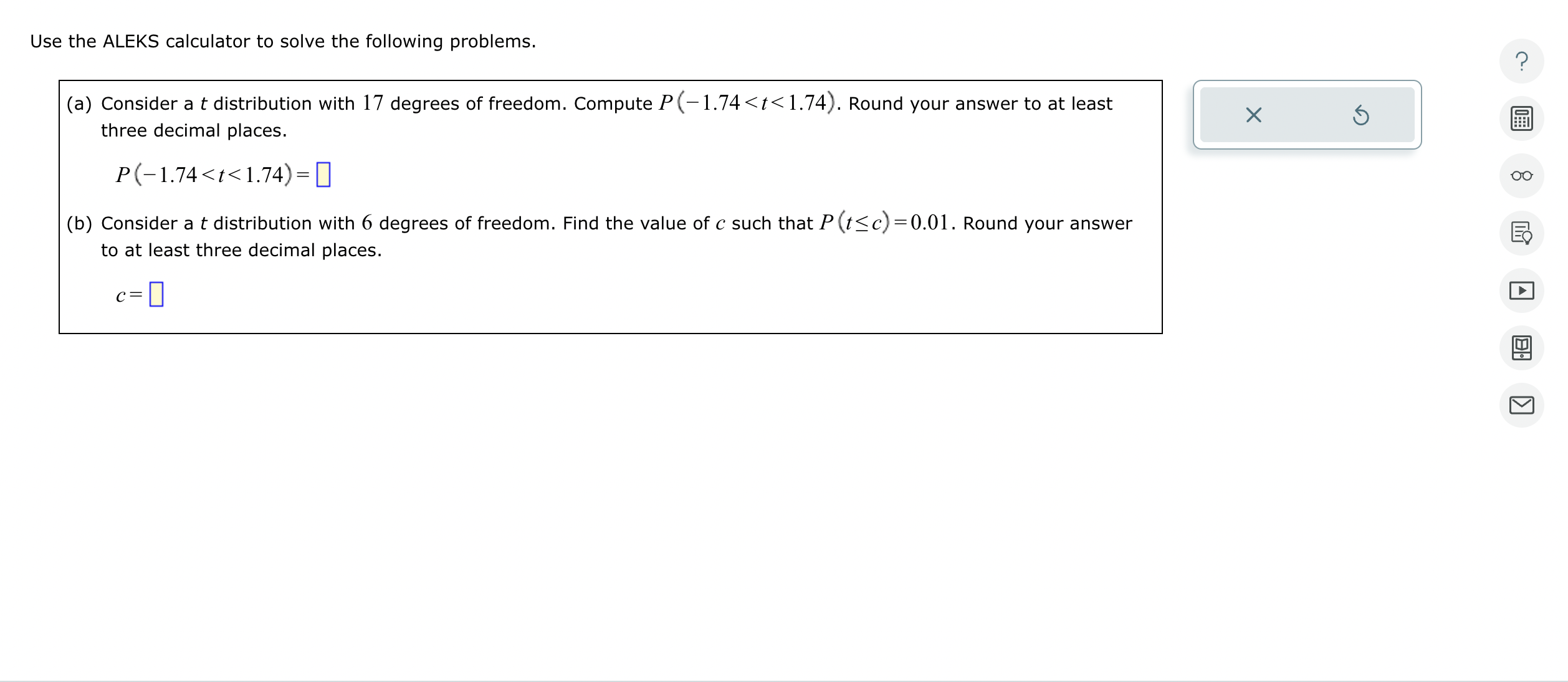 Aleks Problem Solver Solved Use the ALEKS calculator to solve the following | Chegg.com
