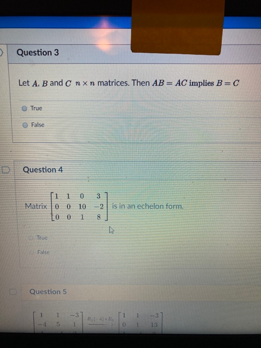 Solved Question 3 Let A B And C Nxn Matrices Then Ab