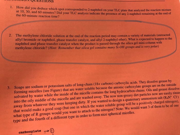 Solved The methylene chloride solution at the end of the