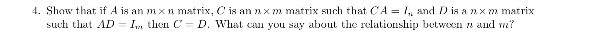 Solved Show that if A ﻿is an m×n ﻿matrix, C ﻿is an n×m | Chegg.com