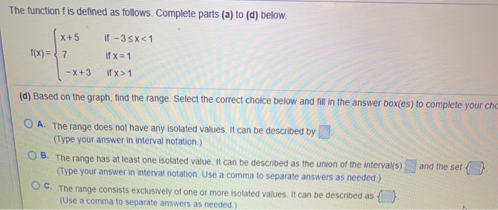 Solved The function f is defined as follows. Complete parts | Chegg.com