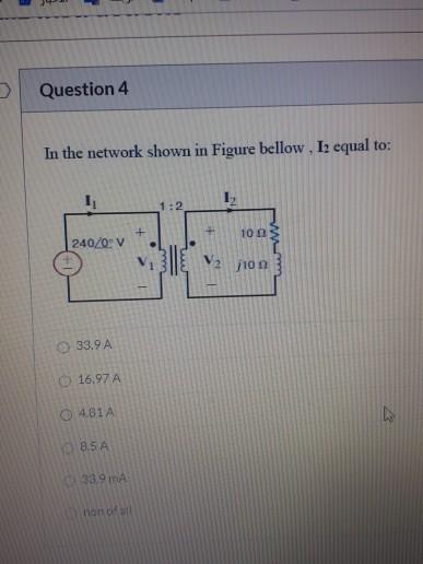 Solved Question 4 In the network shown in Figure bellow, 1: | Chegg.com